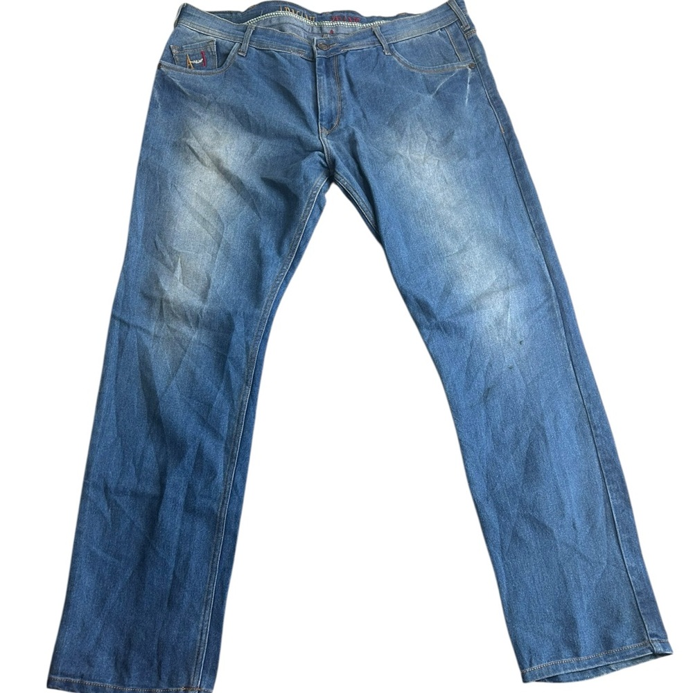 Armani Jeans Men’s 32x32 Blue Denim Straight Leg Jeans AJ Embroidered‎ Logo